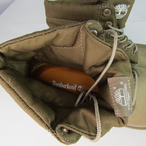 Men’s Timberland Earthkeepers Tan Roll Top Nubuck Leather Boots US Size 9 - Picture 9 of 11